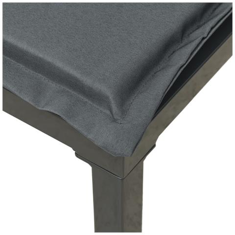 Set Salotto da Giardino 5 pz Nero e Grigio in Polyrattan - Foto 10