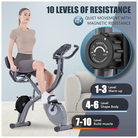 Cyclette Magnetica Z-sport App - 10 Livelli + Allenati & Gara In Tempo Reale - Foto 8