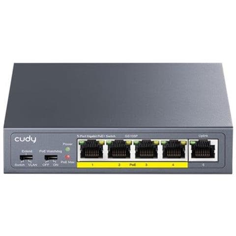 SWITCH 5P GIGABIT POE+ 36W POWER SU PLLY DESKTOP - Foto 1