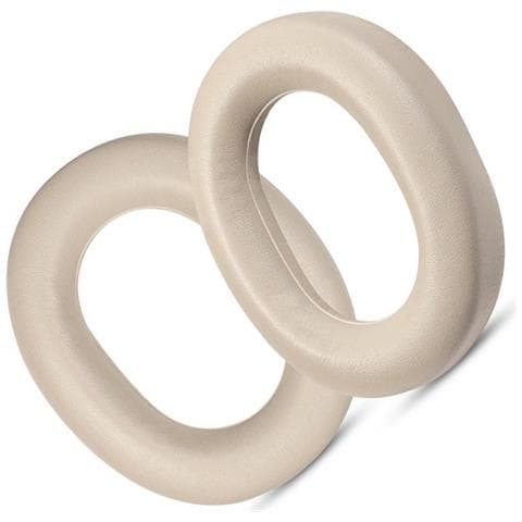Cuscinetti Auricolari Di Ricambio In Pelle Proteica Dorata Compatibili Con Huawei Freebuds Studio - Foto 2