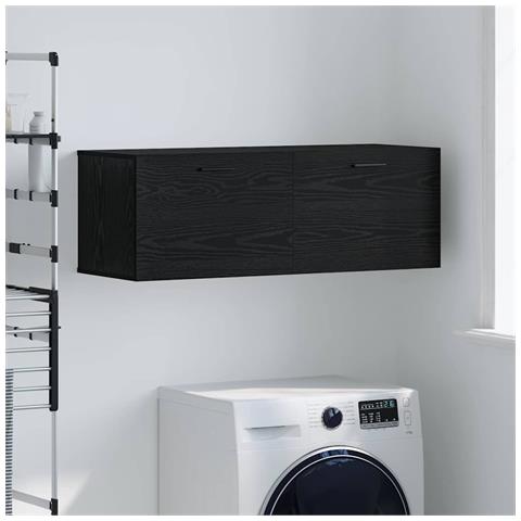 Armadietto a muro Rovere nero 100 x 36.5 x 35 cm - Foto 2