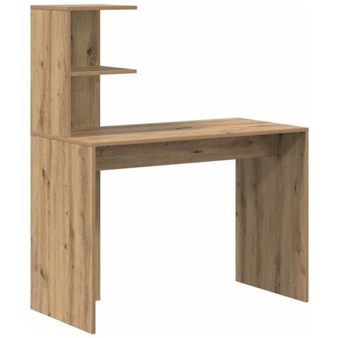 Scrivania con lo scaffale rovere artigianale 102 x 50 x 124 cm - Foto 1