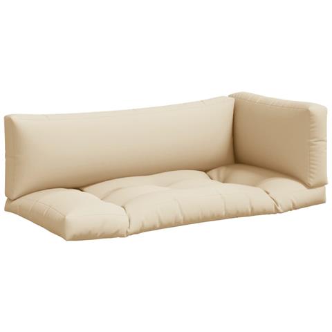 Cuscini per Pallet 3 pz Beige in Tessuto - Foto 1