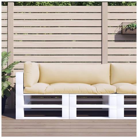 Cuscini per Pallet 3 pz Beige in Tessuto - Foto 2