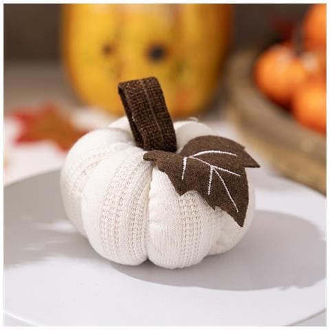 Set Di 3 Piccole Zucche Lavorate A Maglia Per Decorazioni Del Ringraziamento - Decorazioni Per La Raccolta Autunnale - Foto 7