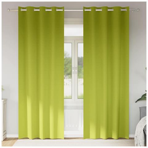 Tende con tende 2 pcs Mela verde Poliestere - Foto 2