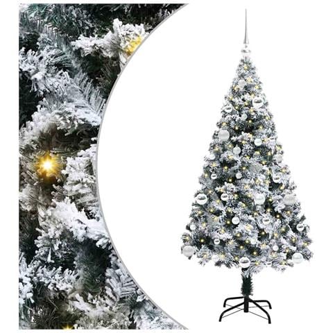 Albero di Natale artificiale con 150 LED Bianco 150 cm - Foto 1