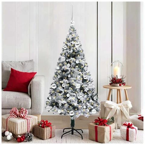 Albero di Natale artificiale con 150 LED Bianco 150 cm - Foto 2