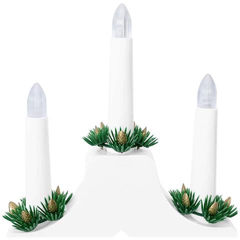 Ponte con Candele di Natale con 7 LED Bianco 39.5 x 5 x 29 cm - Foto 9