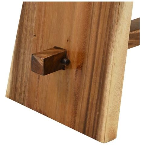 Sgabello per Bagno Naturale 50 x 30 x 45 cm Legno Naturale - Foto 9