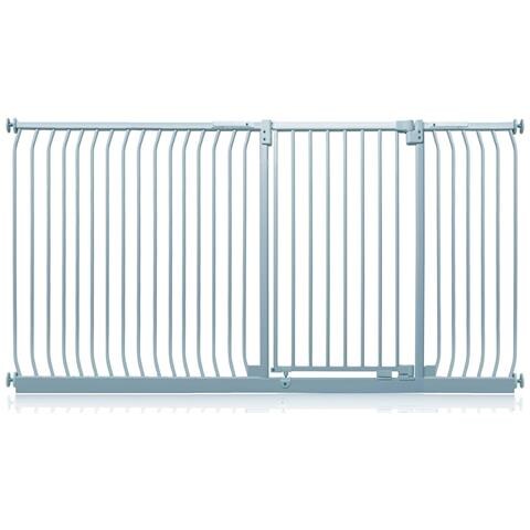Safetots Cancelletto Di Sicurezza Elite Extra Alto, 216cm - 225cm, Grigio Opaco, Extra Alto Con 100cm Di Altezza - Foto 1