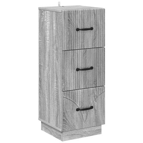 Mobile con Cassetti Grigio Sonoma 33 x 34,5 x 87 cm - Foto 1