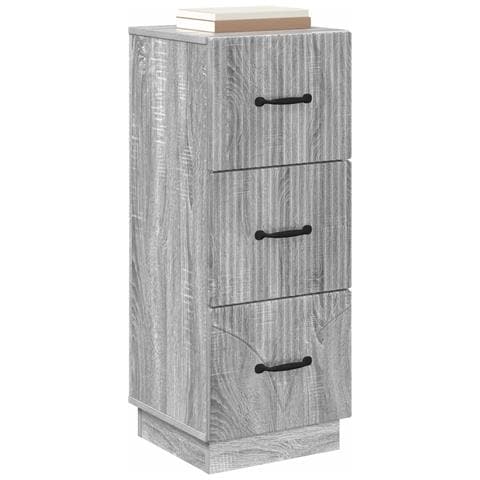 Mobile con Cassetti Grigio Sonoma 33 x 34,5 x 87 cm - Foto 2