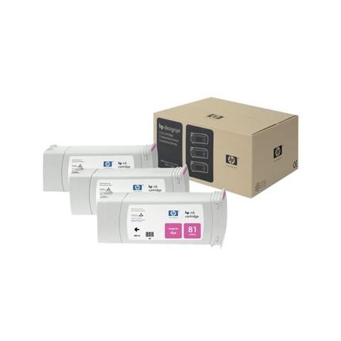 C5068a Cartuccia Ink Originale 81 Magenta DJ 5500/5500ps / 5000/5000ps Capacità 1000 Pagine Confezione 3 pezzi - Foto 2