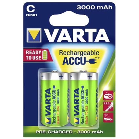 Blister da 2 Batterie 1/2 Torcia Ricaricabili da 2300 mAh Ready2Use - Foto 2