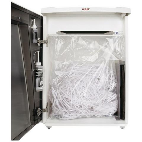 Distruggidocumenti a Strisce Securio B32 Automatico con cestino da 82L capacità di 25-27 fogli - Bianco - Foto 5