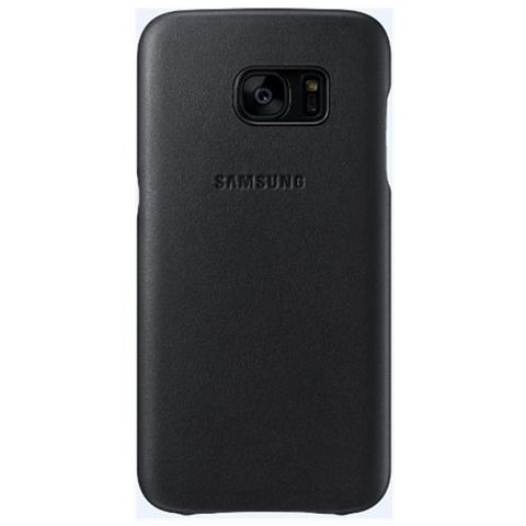 Leather Cover per Galaxy S7 - Nero - Foto 1