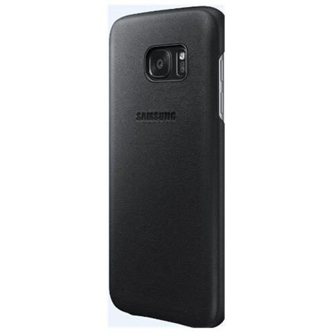 Leather Cover per Galaxy S7 - Nero - Foto 2