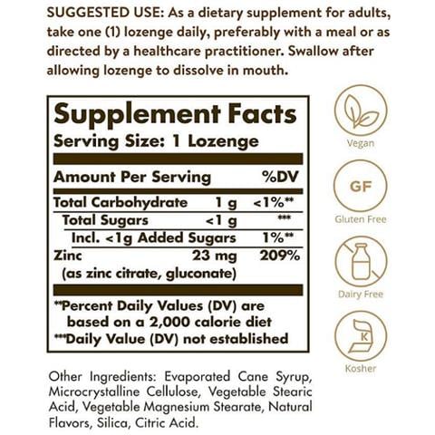 Flavo-zinco Zinco 23 Mg 50 Pastiglie Solgar - Foto 3