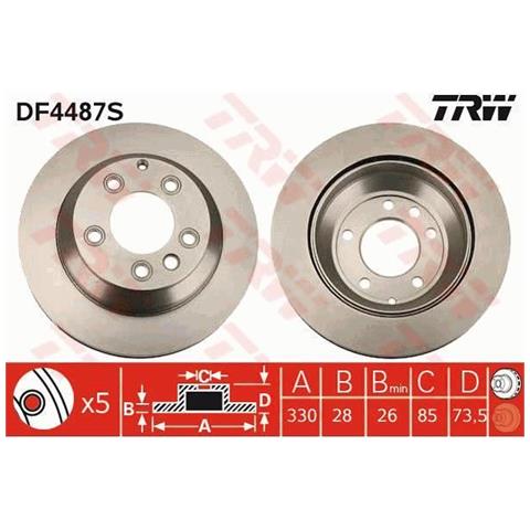 Disco Freno Df4487s Unitai - Foto 1
