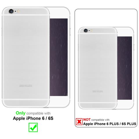 Custodia Compatibile Con Apple Iphone 6 / Iphone 6s In Bianco Trasparente - Coperchio Protettivo In Silicone Tpu Flessibile Con Design A Strass - Foto 2