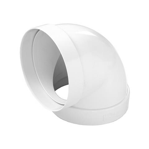 Curva A 90° Per Tubo Cappa Tondo Ff In Abs D125 Mm - Foto 2