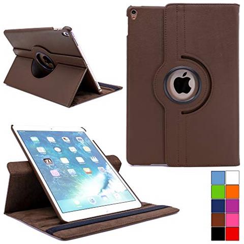Custodia Per Apple Ipad Pro 10.5 (model 2017) Smart 360° Gradi Di Rotazione Cover Supporto Protezione Case Auto Sveglia / sonno | Colore Marrone - Foto 1
