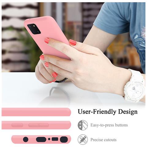 Custodia Compatibile Con Samsung Galaxy A81 / Note 10 Lite / M60s In Liquid Rosa - Coperchio Protettivo In Silicone Tpu Flessibile - Foto 10