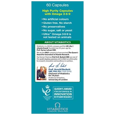 Vitabiotics Ultra Omega 3 6 9 60 Capsule - Foto 4