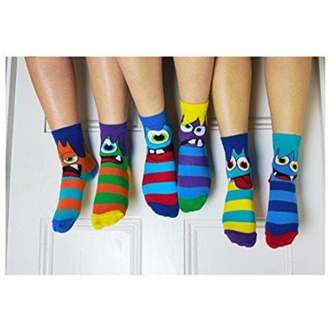 Mini Mashers - 6 Oddsocks Per I Bambini Uk 9 - 12 Eu 27 -30.5 - Foto 4