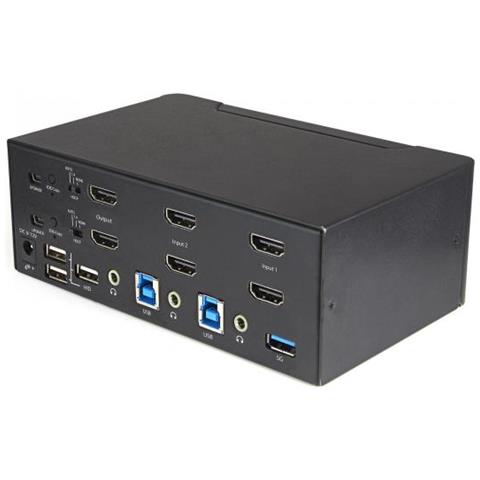 Kvm Switch Hdmi A 2 Porte E Doppio Monitor 4k 60hz Ultra Hd - Foto 2