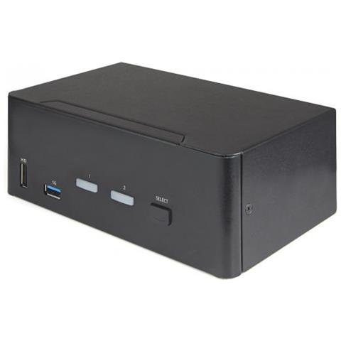 Kvm Switch Hdmi A 2 Porte E Doppio Monitor 4k 60hz Ultra Hd - Foto 1