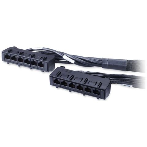 Data Distribution Cable, CAT6 UTP CMR 6XRJ-45 Black, 13FT (3.9M) 3.96m Nero cavo di rete - Foto 1