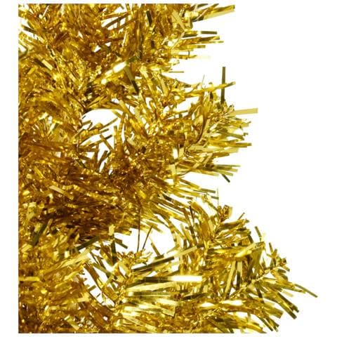 Albero Natale Artificiale Sottile A Metà Con Supporto Oro 150cm - Foto 2