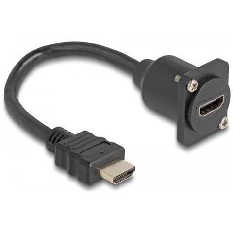Cavo Hdmi Tipo D Maschio A Femmina Nero Da 20 Cm - Foto 2