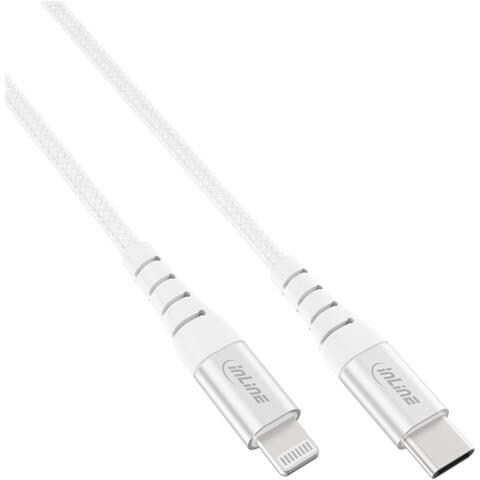 Cavo Lightning Usb-c - Per Ipad - Iphone - Ipod - Argento-alluminio - 2 M Mfi - Foto 3