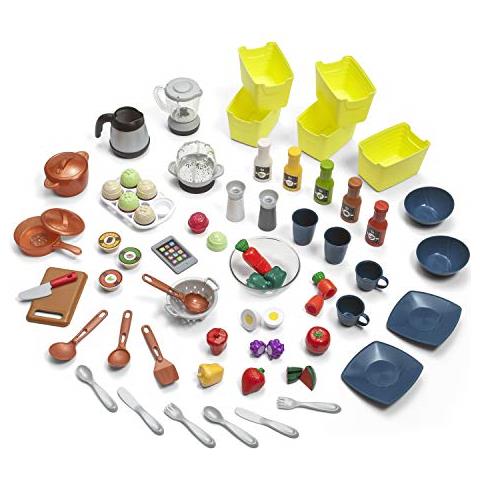 Elegante Set Da Cucina Per Bambini - Include Oltre 70 Accessori Da Cucina Giocattolo, Funzionalità Interattive Per Giochi Di Finzione Realistici - Set Da Gioco Per Bambini Di Alto Livello Per Interni Ed Esterni - Dimensioni 50 X 6575 X 14 - Foto 2