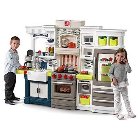 Elegante Set Da Cucina Per Bambini - Include Oltre 70 Accessori Da Cucina Giocattolo, Funzionalità Interattive Per Giochi Di Finzione Realistici - Set Da Gioco Per Bambini Di Alto Livello Per Interni Ed Esterni - Dimensioni 50 X 6575 X 14 - Foto 3