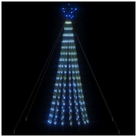 Illuminazione Albero Di Natale A Cono 275led Blu 180cm - Foto 2