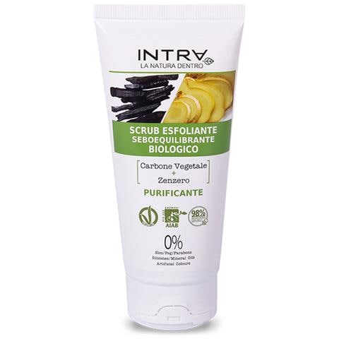 Carbone Vegetale & Zenzero Scrub Esfoliante Seboequilibrante Biologico 75ml - Foto 1