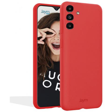 Cover Per Samsung Galaxy S23 Fe Premium Silicone Microfibra, Rosso - Foto 1