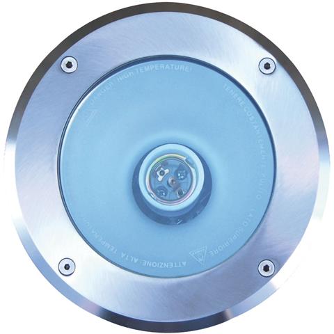 Lampade Da Incasso Ortigia In Acciaio Inox Con Vetro Infrangibile - Ø18 Cm - Attacco E27 - Foto 1