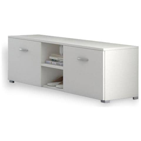 Mobile Da Interno In Legno Con Anta Scarpiera E 2 Ripiani Centrali Mingo - Foto 1