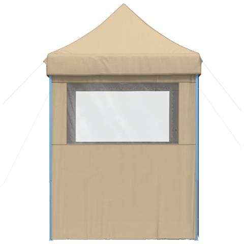 Tendone Per Feste Pieghevole Pop-up Con 4 Pareti Beige - Foto 2
