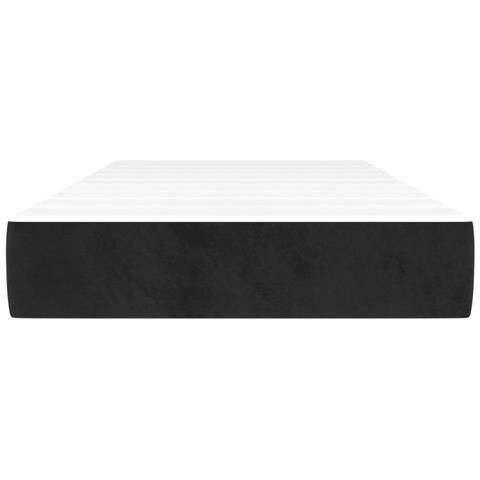 Materasso A Molle Insacchettate Nero 80x220x20 Cm In Velluto - Foto 3