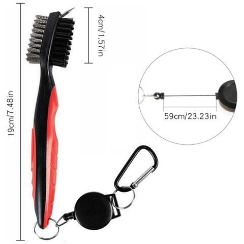 Spazzola Per Mazze Da Golf E Pulitore Per Scanalature Red - Foto 4