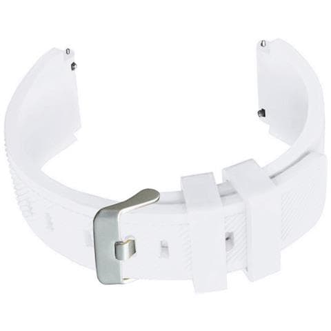Cinturino Per Orologio In Silicone Per Samsung Garmin Huawei Universal Watch Band White - Foto 2