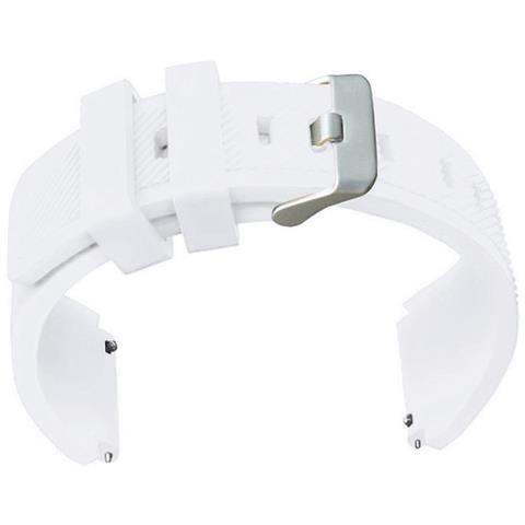 Cinturino Per Orologio In Silicone Per Samsung Garmin Huawei Universal Watch Band White - Foto 3