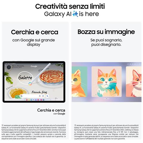 Galaxy Tab S10+ (2024) Wi-Fi 256GB 12GB Ram Display 12.4" (Wi-Fi 802.11a /b /g /n /ac /ax 2.4GHz+5GHz+6GHz) 10090 mAh Gray Italia - Foto 2