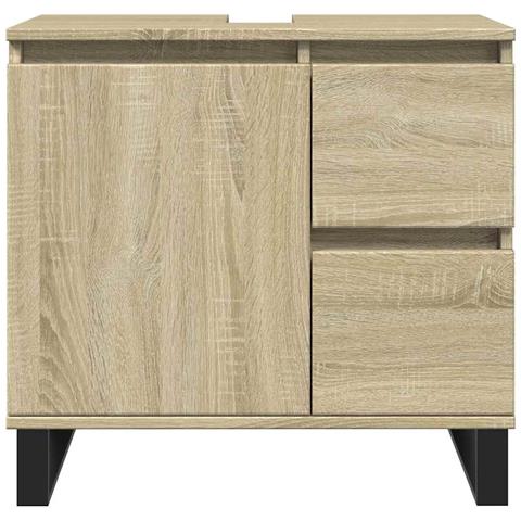 Armadietto Da Bagno Rovere Sonoma 65x33x60 Cm Legno Multistrato - Foto 2